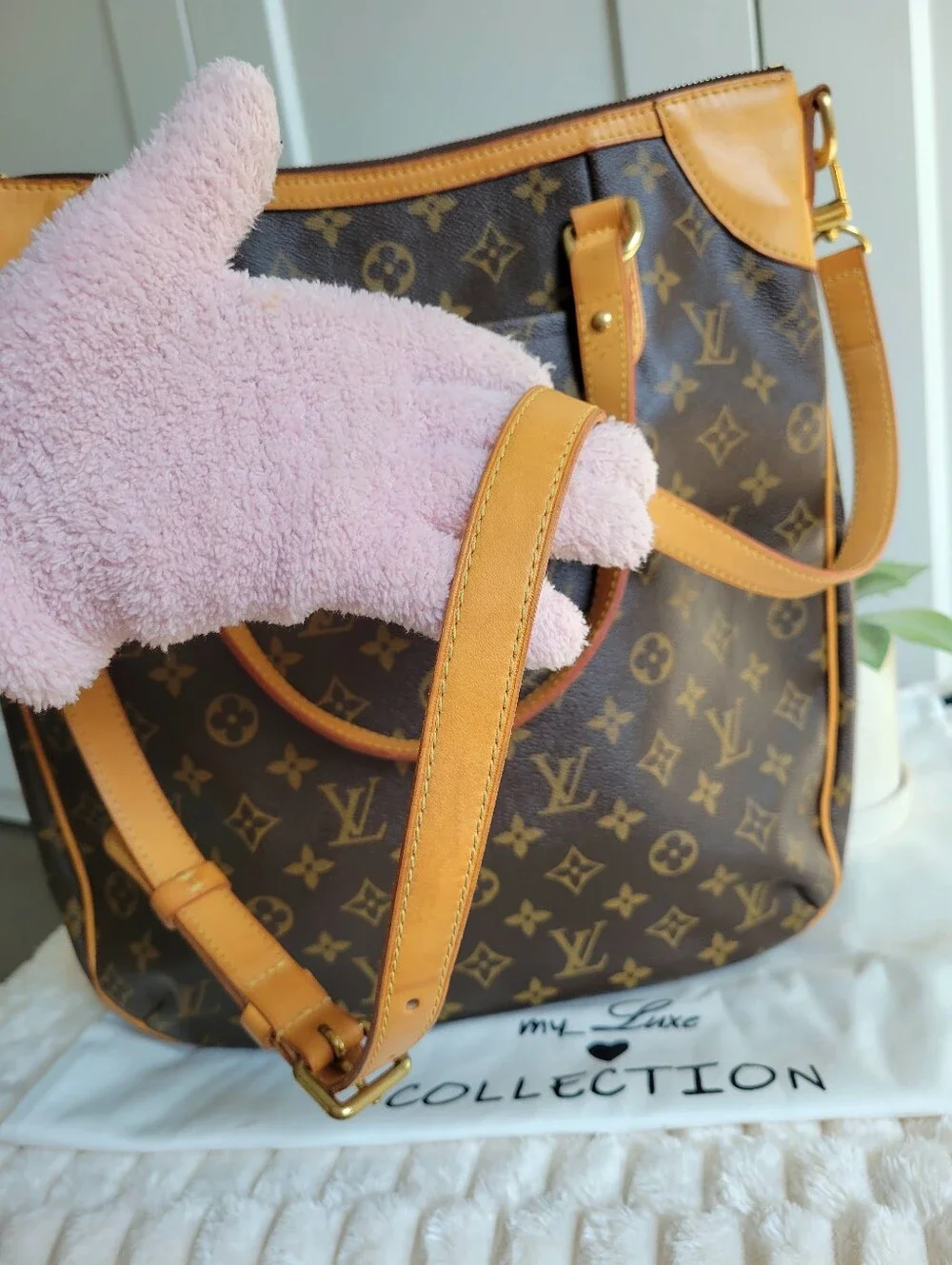 💕 Louis Vuitton ODEON Gm Brown Monogram Canvas Satchel Shoulder Bag